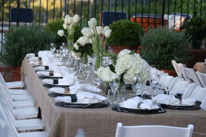 Catering Events – Table Arrangement